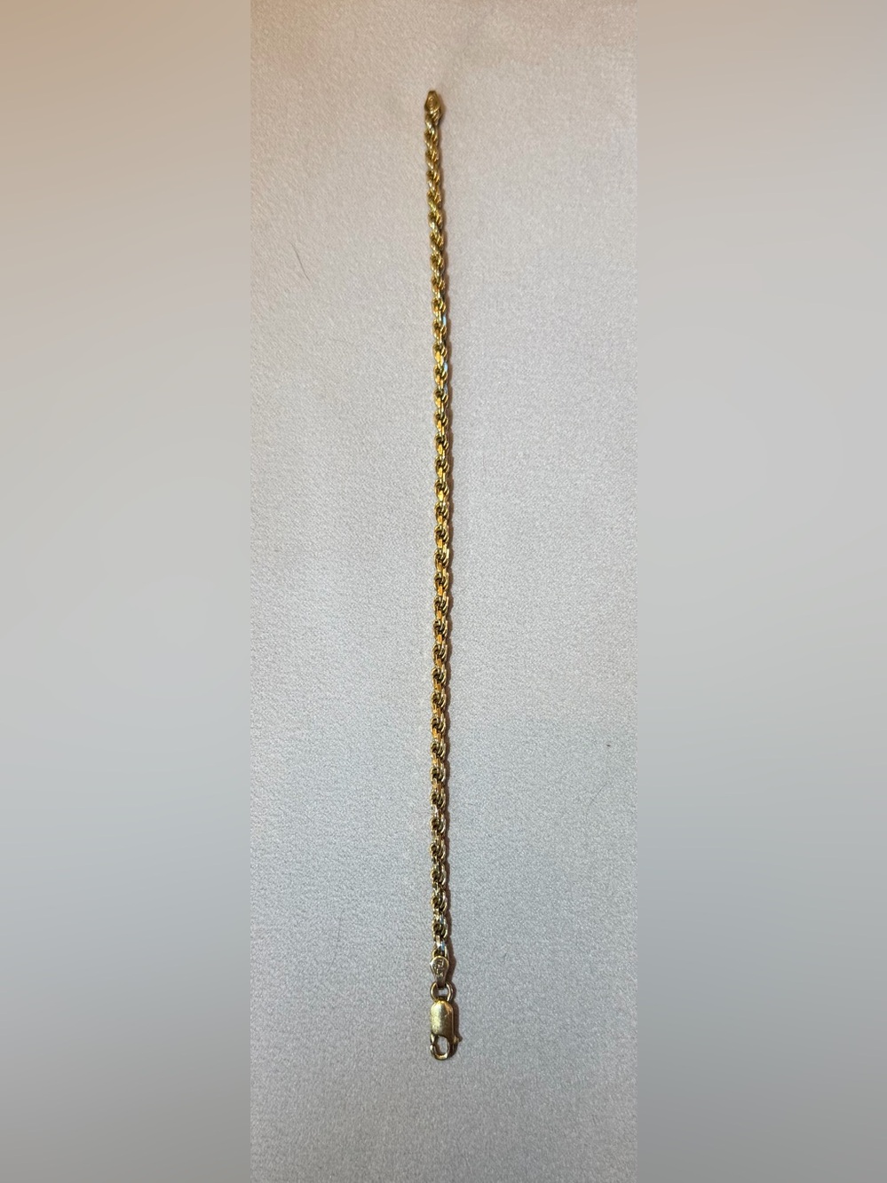 Italian .925 Sterling Silver box chain gold overlay 8” bracelet. Gorgeous!